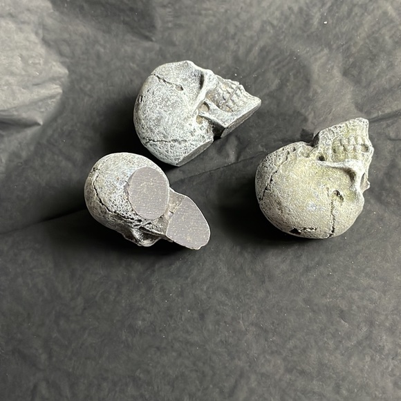 ✨ Host Pick! Mini Skulls for Aquarium or Halloween decoration (set of three)✨ - Picture 2 of 6